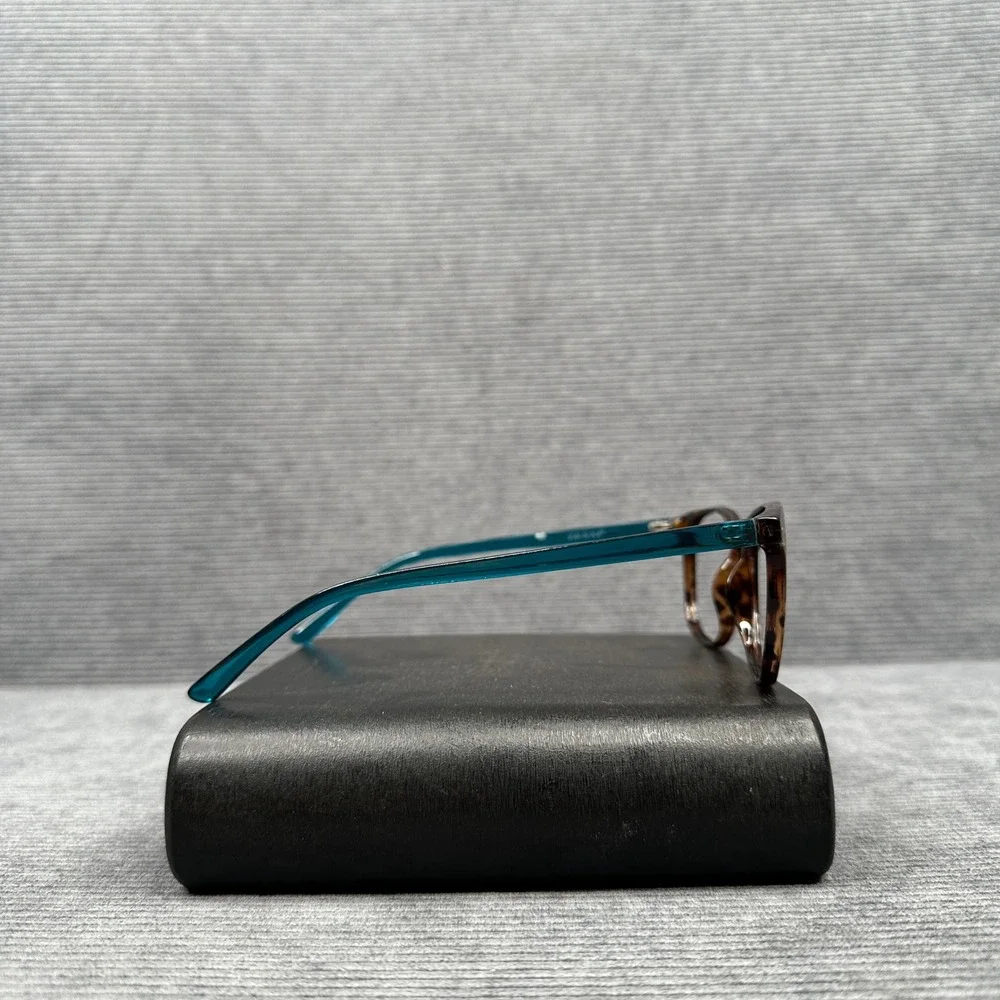 Zenni Optical Tortoiseshell Teal Square Y2K Eyeglasses Frames 4443425 Vtg